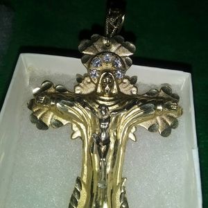 14k gold cross